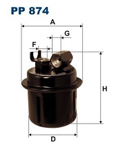 Palivový filtr Filtron PP874
