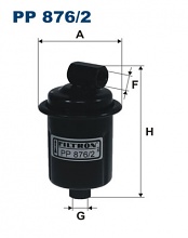 Palivový filtr Filtron PP876/2