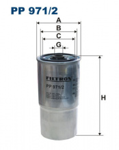 Palivový filtr Filtron PP971/2