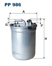 Palivový filtr Filtron PP986