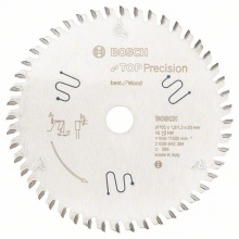 Pilový kotouč do okružních pil Top Precision Best for Wood - 165 x 20 x 1,8 mm, 48 BOSCH
