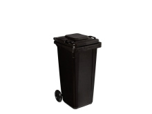 Popelnice 120 l, plastová černá - MAR-POL