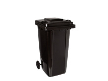 Popelnice 240 l, plastová černá - MAR-POL