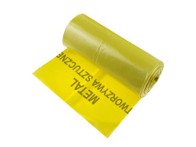 Pytel na odpad 120 l, žlutý (na plast a kov), 10 ks – GEKO