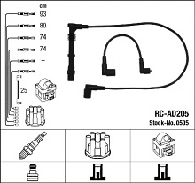Sada kabelů pro zapalování NGK RC-AD205