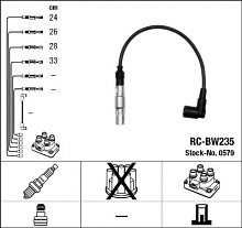 Sada kabelů pro zapalování NGK RC-BW235