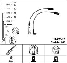Sada kabelů pro zapalování NGK RC-VW207