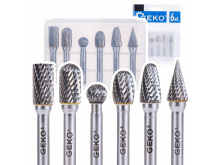 Sada stopkových fréz do kovu 6 mm,  6 ks - GEKO