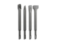 Sekáče SDS PLUS, sada 4ks, 250mm, plochý 20mm, plochý 40mm, špičatý, drážkovací, MAR-POL