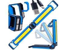 Skládací LED svítilna COB 10 W 1000 lm, 4000 mAh, s magnety - GEKO