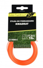 Struna čtvercový profil 1.3mm x 10m JOHN GARDENER