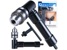 Úhlový nástavec 90° na vrtačku, sklíčidlo 1–10 mm - GEKO