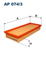 Vzduchový filtr Filtron AP074/3