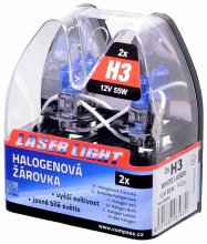 Žárovka 12V  H3  55W Pk22s WHITE LASER  2ks