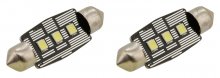 Žárovka 3 LED SMD 12V  suf.11X38 SV8.5 NEW-CAN-BUS bílá 2ks