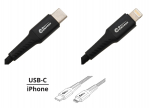 Datový a nabíjecí kabel SPEED USB-C / iPhone 480 Mb/s 1,5m