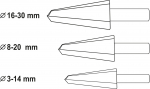 Sada stupňovitých kuželových vrtáků 3-30mm