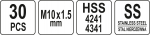 Sada na opravu závitů M10 30 ks