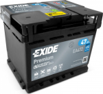 Exide Premium CARBON BOOST 12V  47Ah, 450A, EA472, pravá