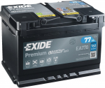 Exide Premium Carbon Boost 12V 77Ah 760A EA770 pravá