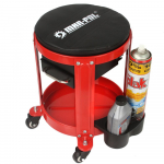 Montážní pojízdné sedátko se zásuvkou a přihrádkou MAR-POL