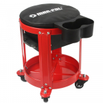 Montážní pojízdné sedátko se zásuvkou a přihrádkou MAR-POL