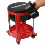 Montážní pojízdné sedátko se zásuvkou a přihrádkou MAR-POL