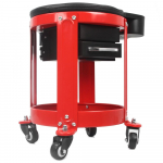 Montážní pojízdné sedátko se zásuvkou a přihrádkou MAR-POL