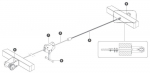 Lanová dráha - mechanismus pro uchycení lana - na hranoly KAXL