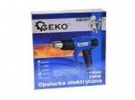 Horkovzdušná pistole 2000W s ochranou rukojeti, 3 stupně, 4 trysky GEKO