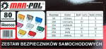 Pojistky automobilové (standart, mini), sada 80ks MAR-POL
