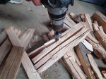 Štípací trn - kužel na dřevo 38x115mm s uchycením HEX KAXL