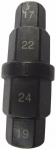 Nástrčný klíč na šrouby kol 17, 19, 22, 24mm GEKO