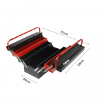 Kovová přepravka na nářadí s přihrádkami 71x55x25cm MAR-POL