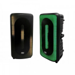 Bluetooth reproduktor s dálkovým ovladačem, mikrofonem, rádiem a funkcí karaoke BASS