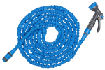 Flexibilní, smršťovací zahradní hadice 7,5m-22m s postřikovačem - modrá TRICK HOSE