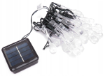 Ozdobná LED svítidla, 30ks, 7m, solární nabíjení BASS