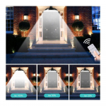 Solární LED lampa/lustr s dálkovým ovládáním BASS