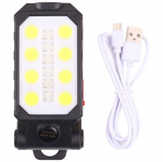 Svítilna nabíjecí pracovní COB LED, 2,2Ah, magnet, USB KAXL