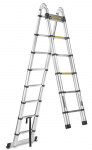 Multifunkční teleskopický žebřík 5m, 150kg, hliníkový GEKO