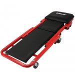 Montážní pojízdné lehátko, stolička 2v1 černo-červené MAR-POL