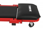 Montážní pojízdné lehátko, stolička 2v1 černo-červené MAR-POL