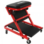 Montážní pojízdné lehátko, stolička 2v1 černo-červené MAR-POL