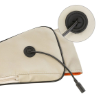 Shiatsu masážní přístroj na krk, šíji a záda, bílý BASS