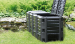 Čtyřdílný plastový kompostér 1600l, černý MODULE COMPOGREEN