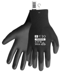 Ochranné rukavice, polyuretanové, 10" PURE BLACK