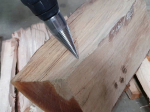 Štípací trn - kužel na dřevo 45x125mm s uchycením HEX KAXL