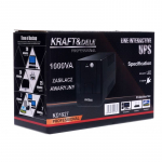 Záložní napájecí zdroj UPS 1000VA LED KRAFT&DELE