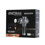 Aku tělový masážní přístroj, 125 W, 9 hlavic KRAFT&DELE