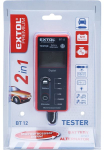 Tester autobaterie a alternatoru, digitální, LCD displej s podsvícením, EXTOL PREMIUM